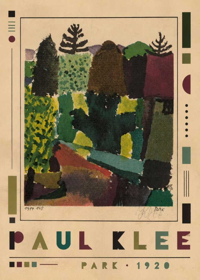 Paul Klee Park II No1 - Juliste