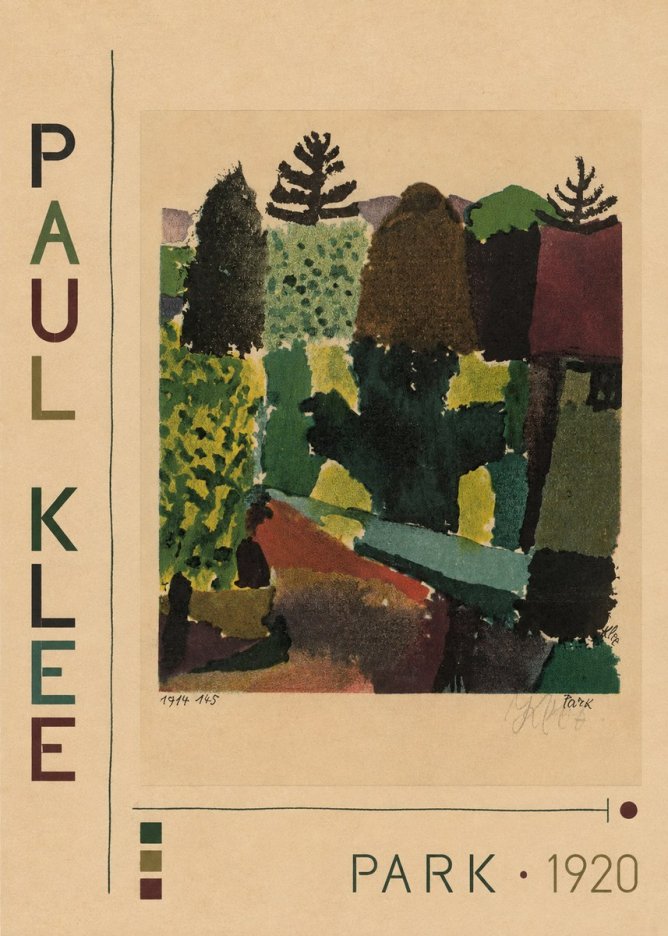 Paul Klee Park II No2 - Juliste