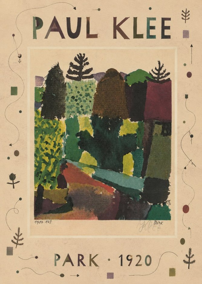 Paul Klee Park II No4 - Juliste