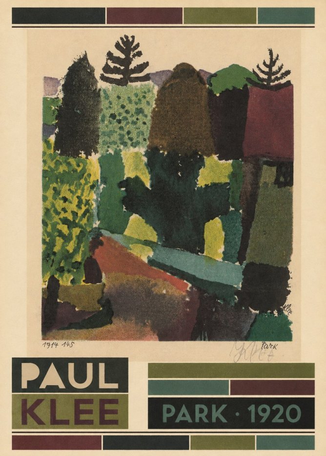 Paul Klee Park II No6 - Juliste