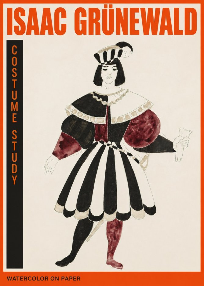 Isaac Grünewald Costume Study VIII No2 - Juliste