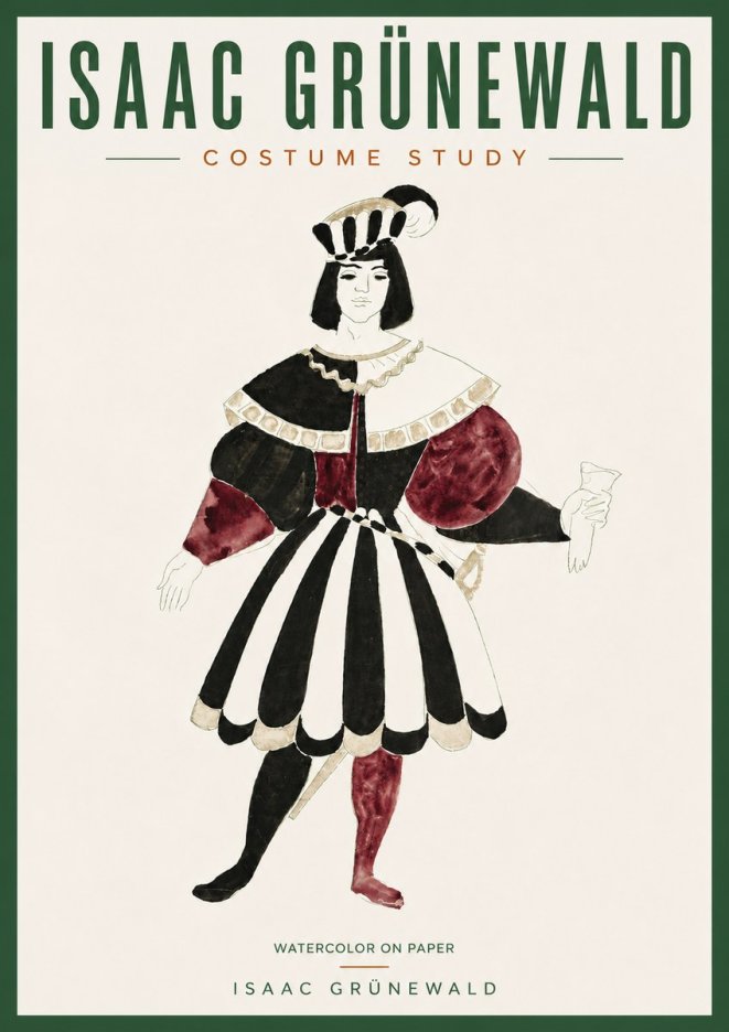 Isaac Grünewald Costume Study VIII No6 - Juliste
