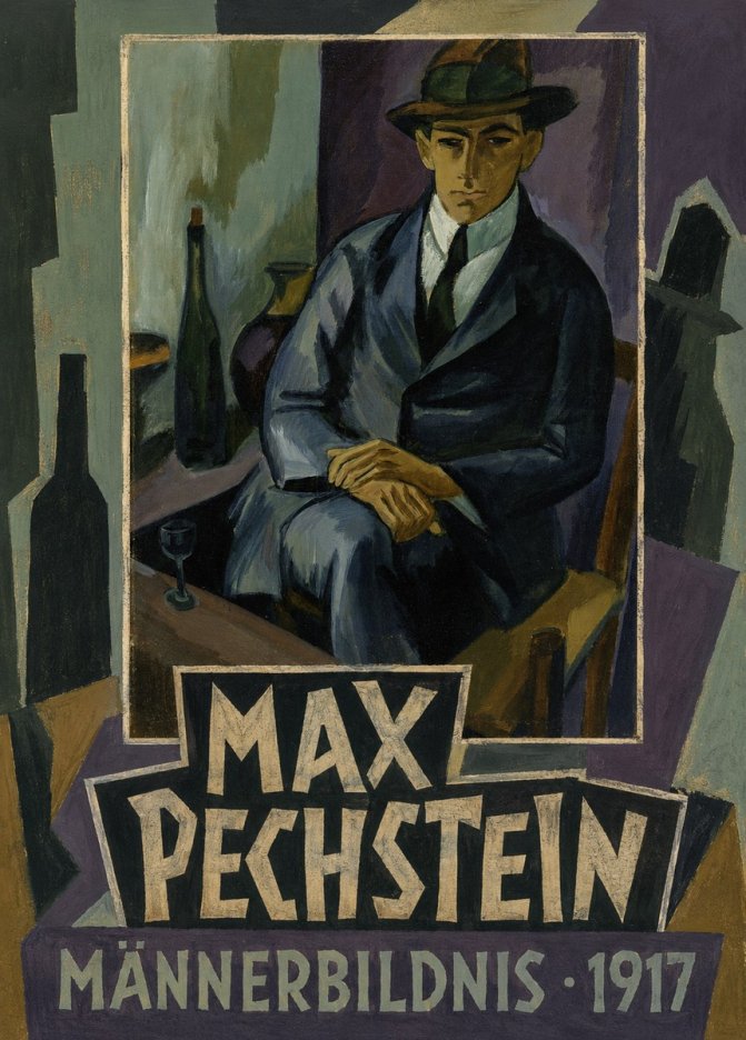 Max Pechstein Männerbildnis • 1917 No5 - Juliste