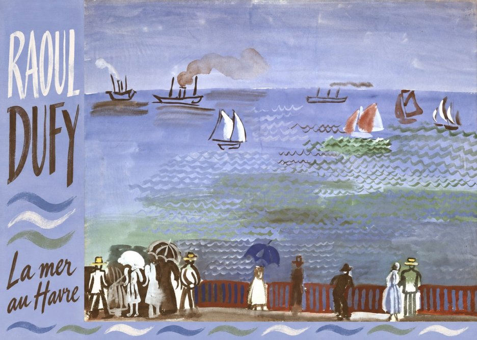 Raoul Dufy La Mer Au Havre No4 - Juliste
