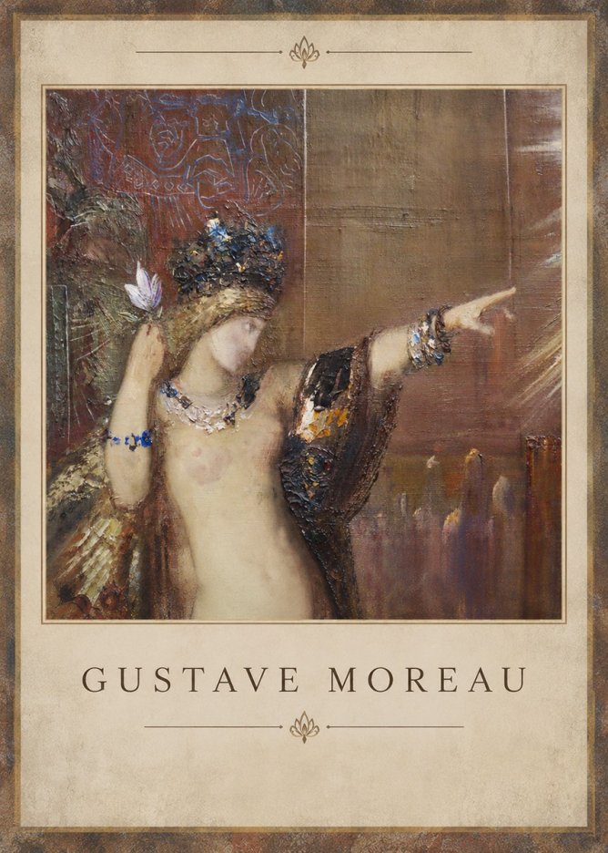 Gustave Moreau Salome IV No3 - Juliste