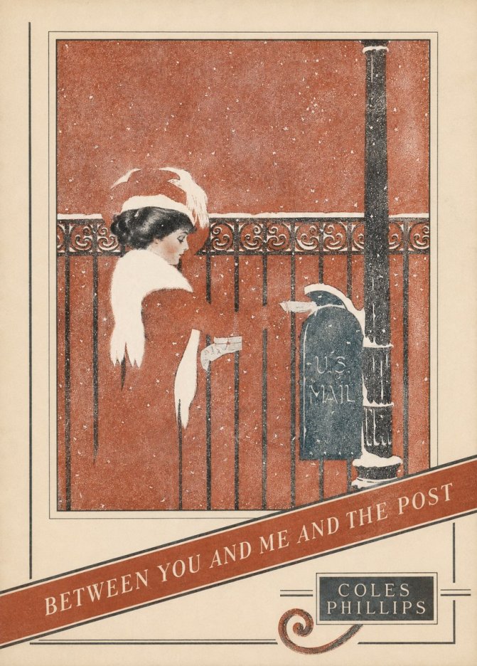 Coles Phillips Between You and Me and the Post No4 - Juliste