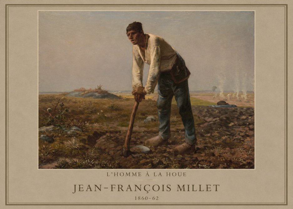 Jean-François Millet L'homme À La Houe No1 - Juliste