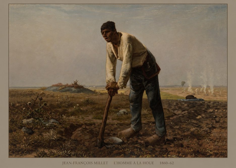 Jean-François Millet L'homme À La Houe No4 - Juliste