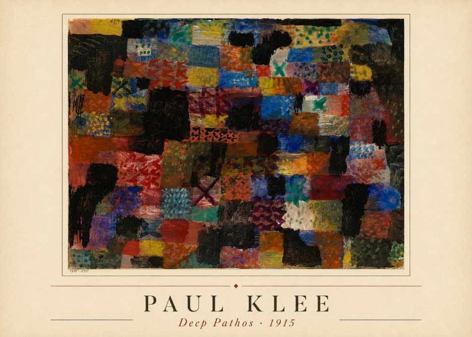 Paul Klee Deep Pathos No1 - Juliste