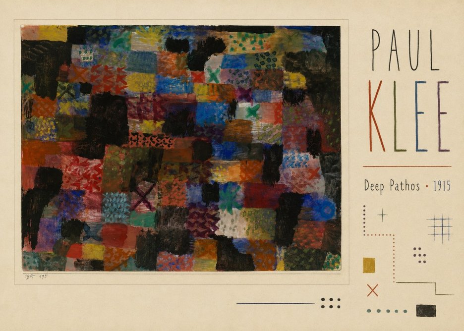 Paul Klee Deep Pathos No3 - Juliste