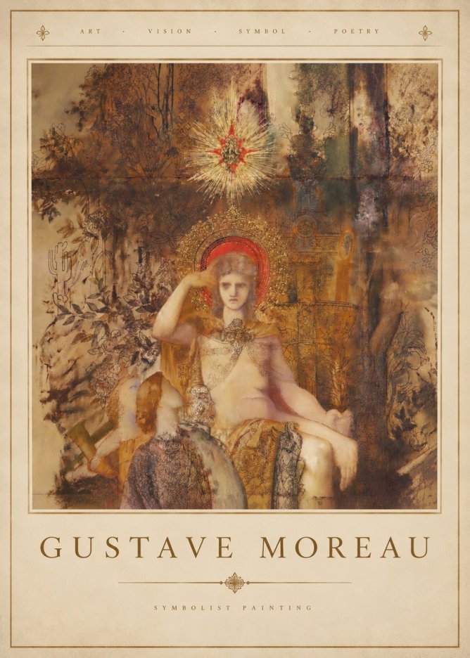 Gustave Moreau Jupiter and Semele III No4 - Juliste