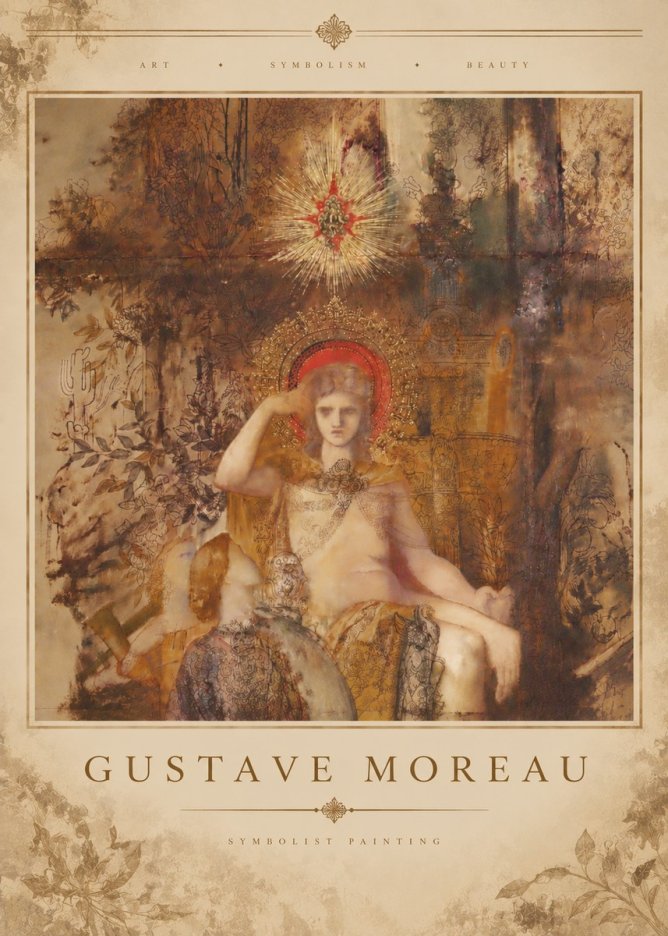 Gustave Moreau Jupiter and Semele III No5 - Juliste