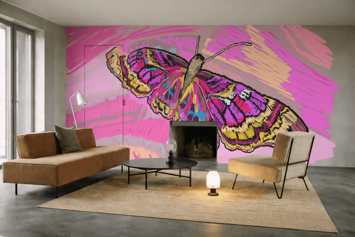 Frosted Butterfly Canvas
