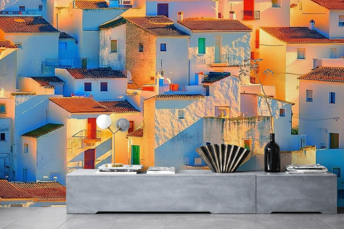 Sunlit Pueblo Canvas