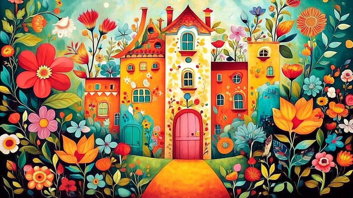 Saffron Village Reverie