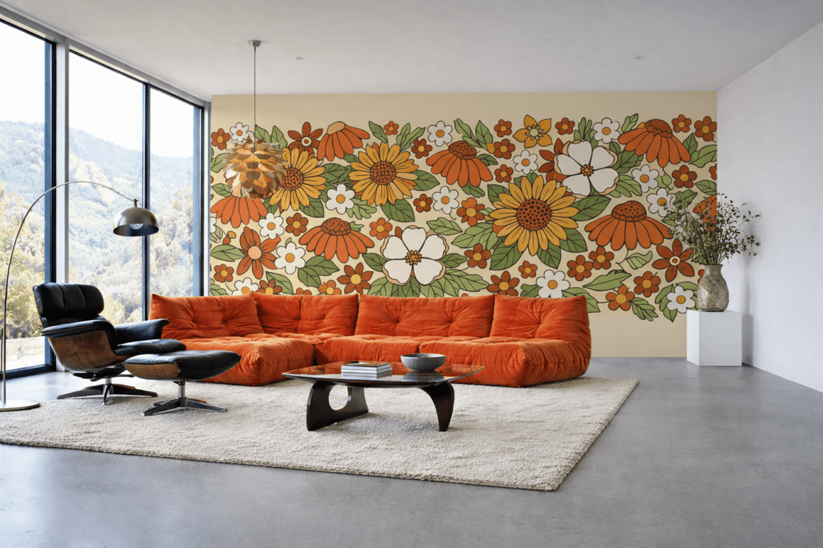 Sunlit Blossom Field