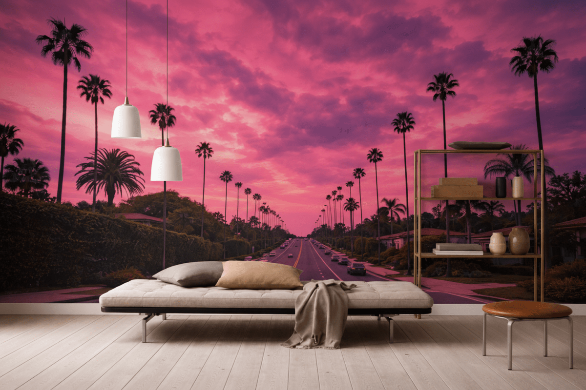 Palm Oasis Sunset
