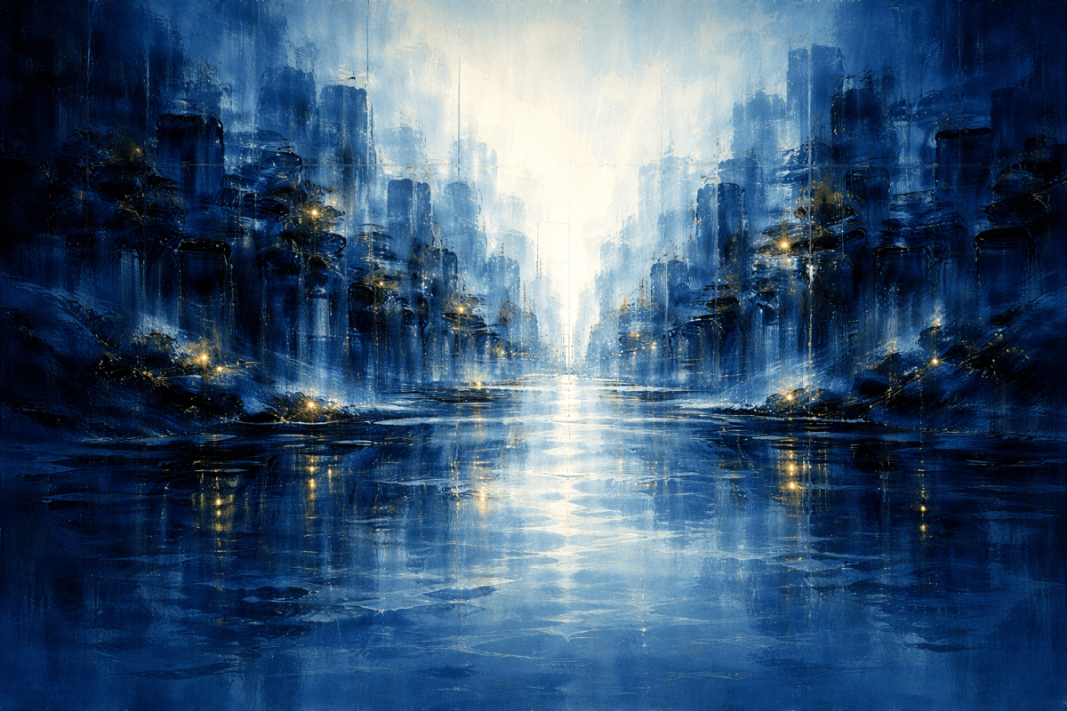 Twilight River Reflections