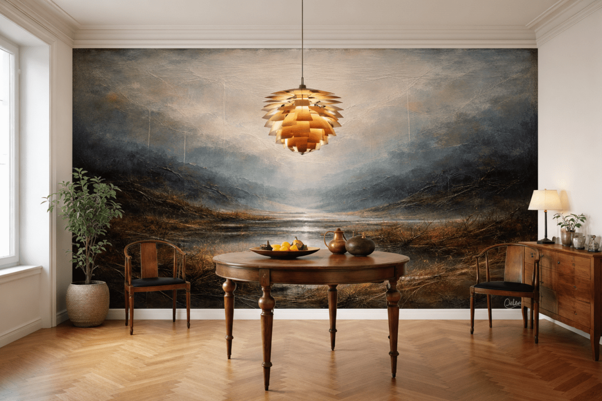 Misty Marshland View