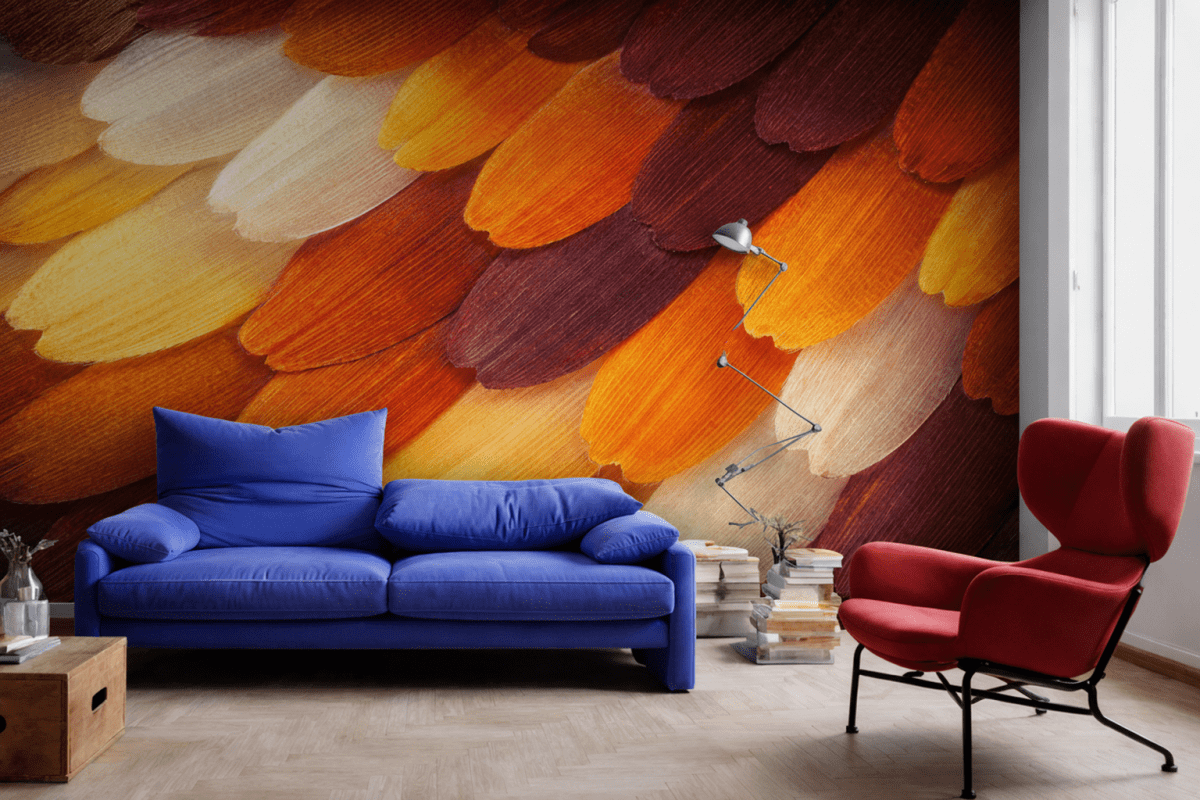 Feathered Ember Mosaic