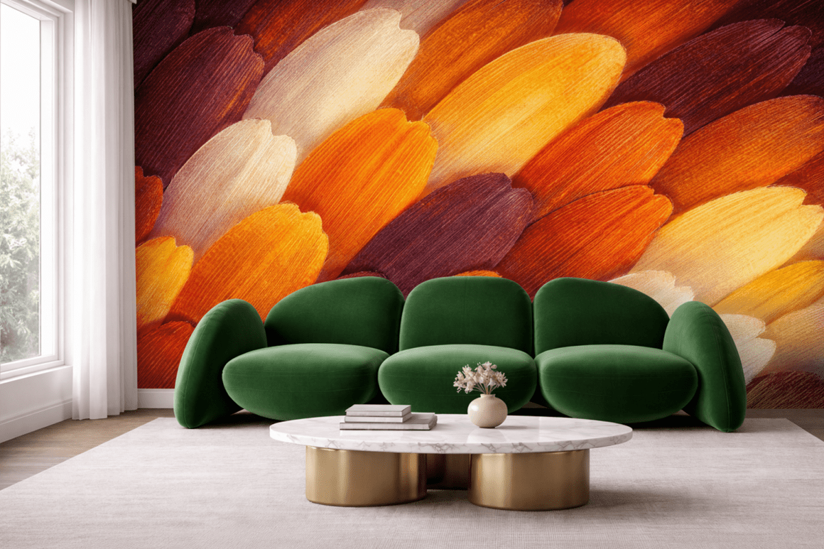 Feathered Ember Mosaic