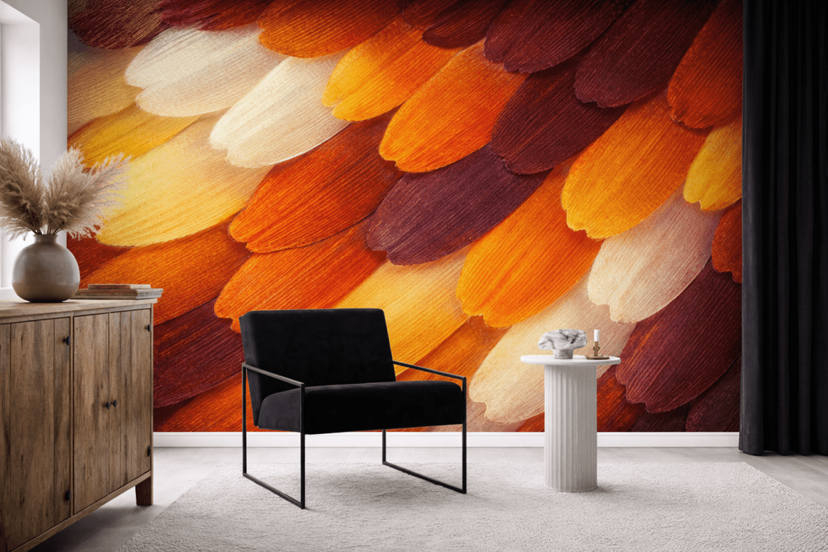 Feathered Ember Mosaic