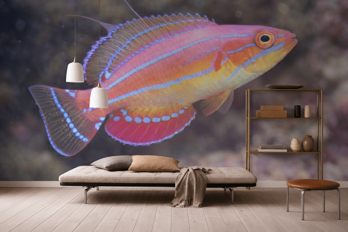 Vivid Coral Mirage