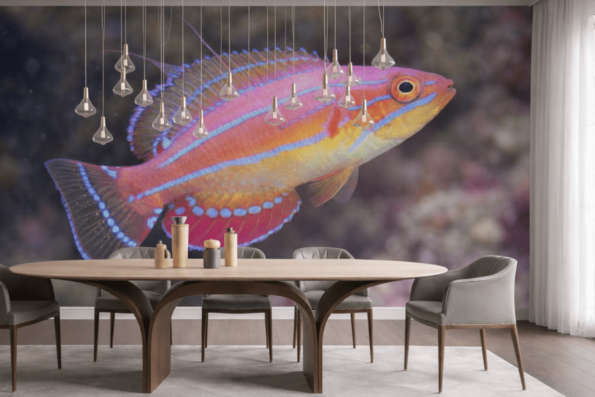 Vivid Coral Mirage