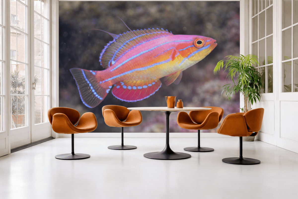 Vivid Coral Mirage