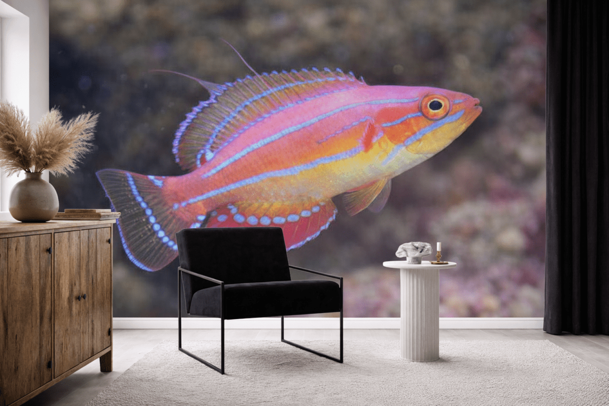 Vivid Coral Mirage