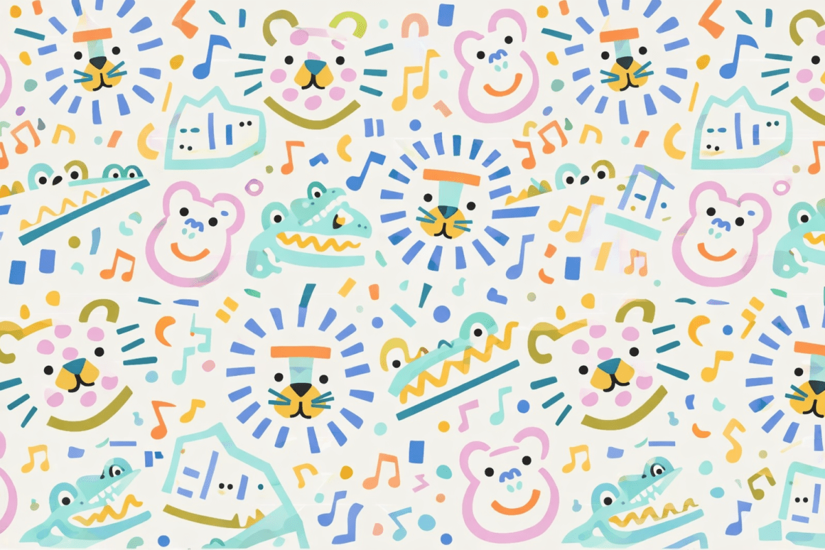 Playful Jungle Menagerie