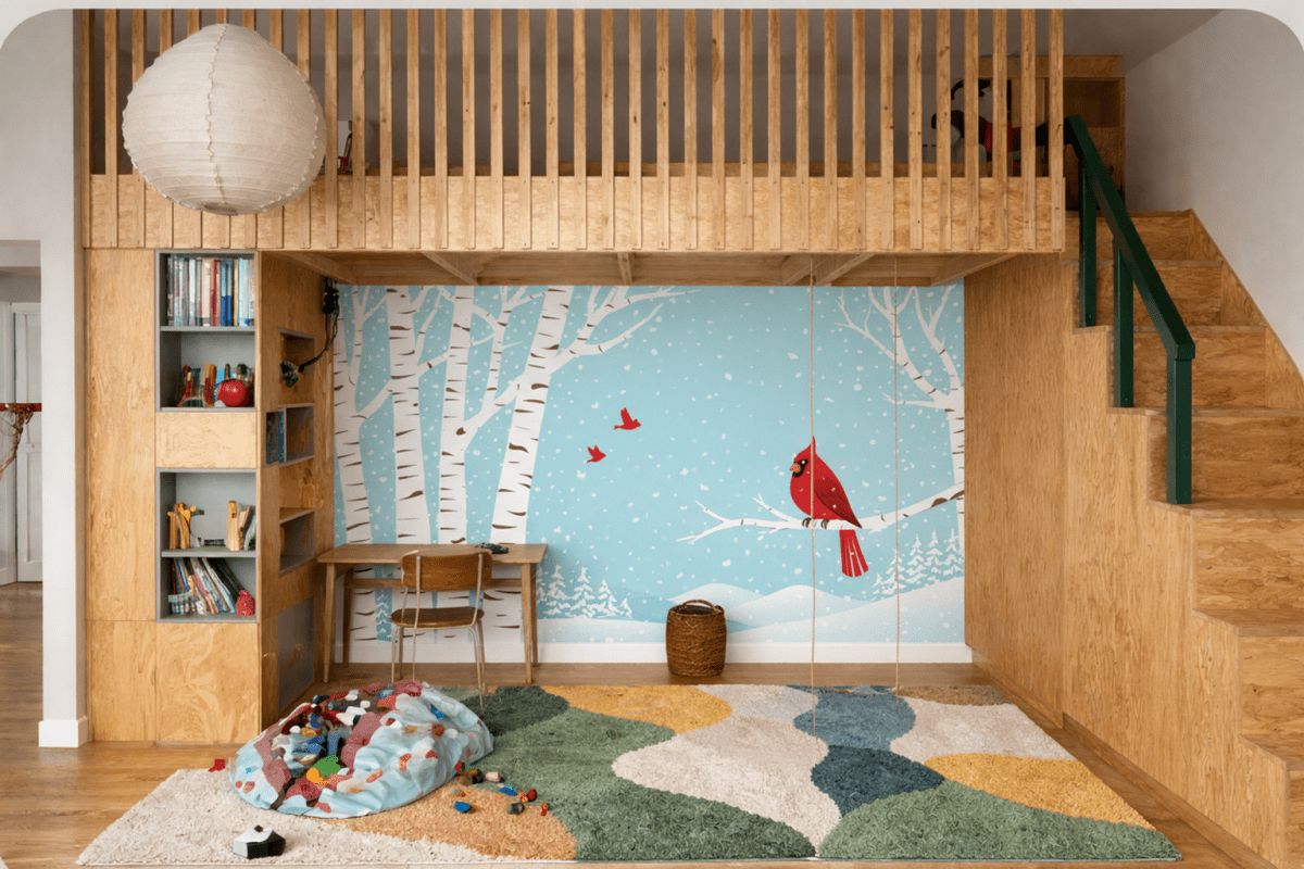 Crimson Winter Perch