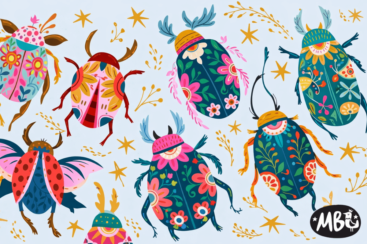 Jewel Beetle Mosaic