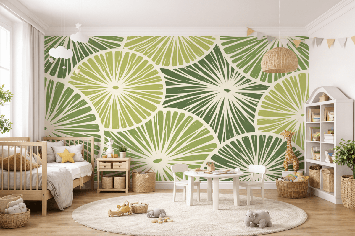 Citrus Fronds Mural