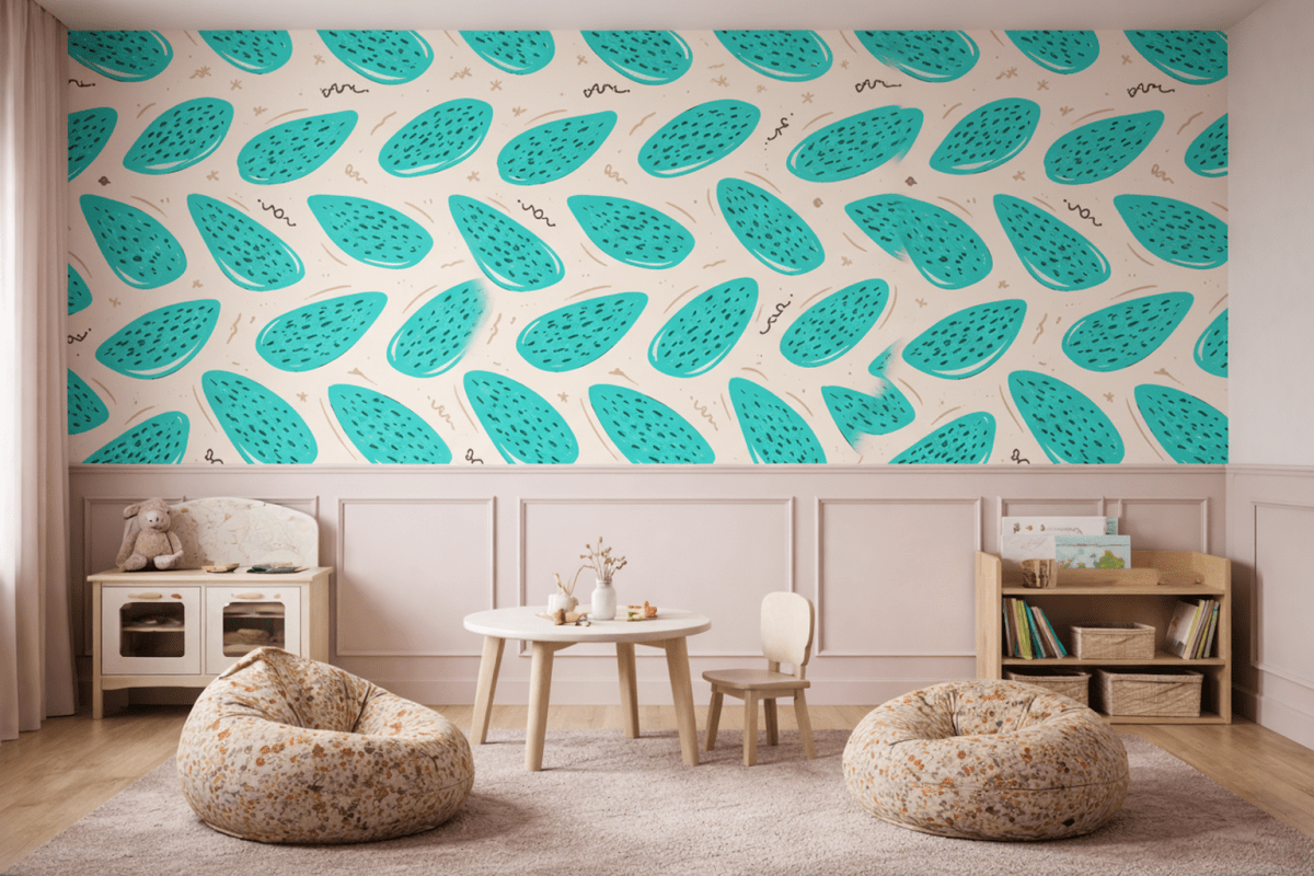 Aqua Streaks Motif