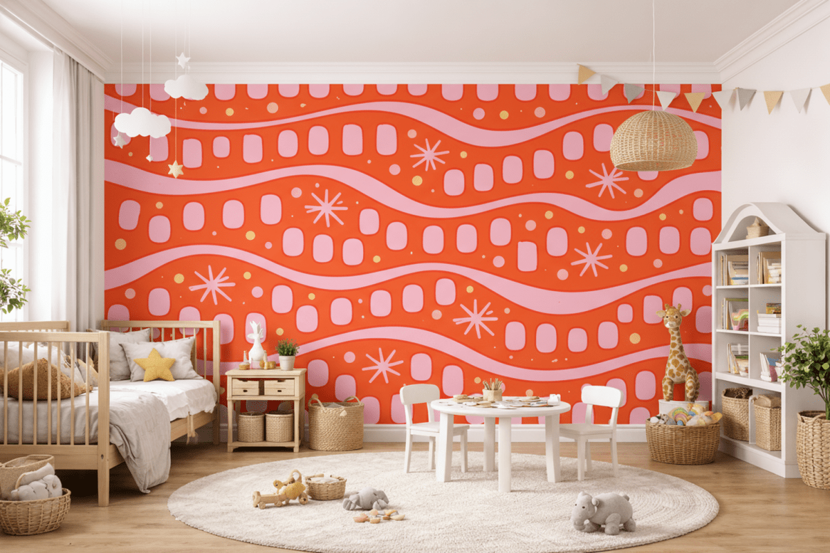 Vibrant Ripple Mosaic
