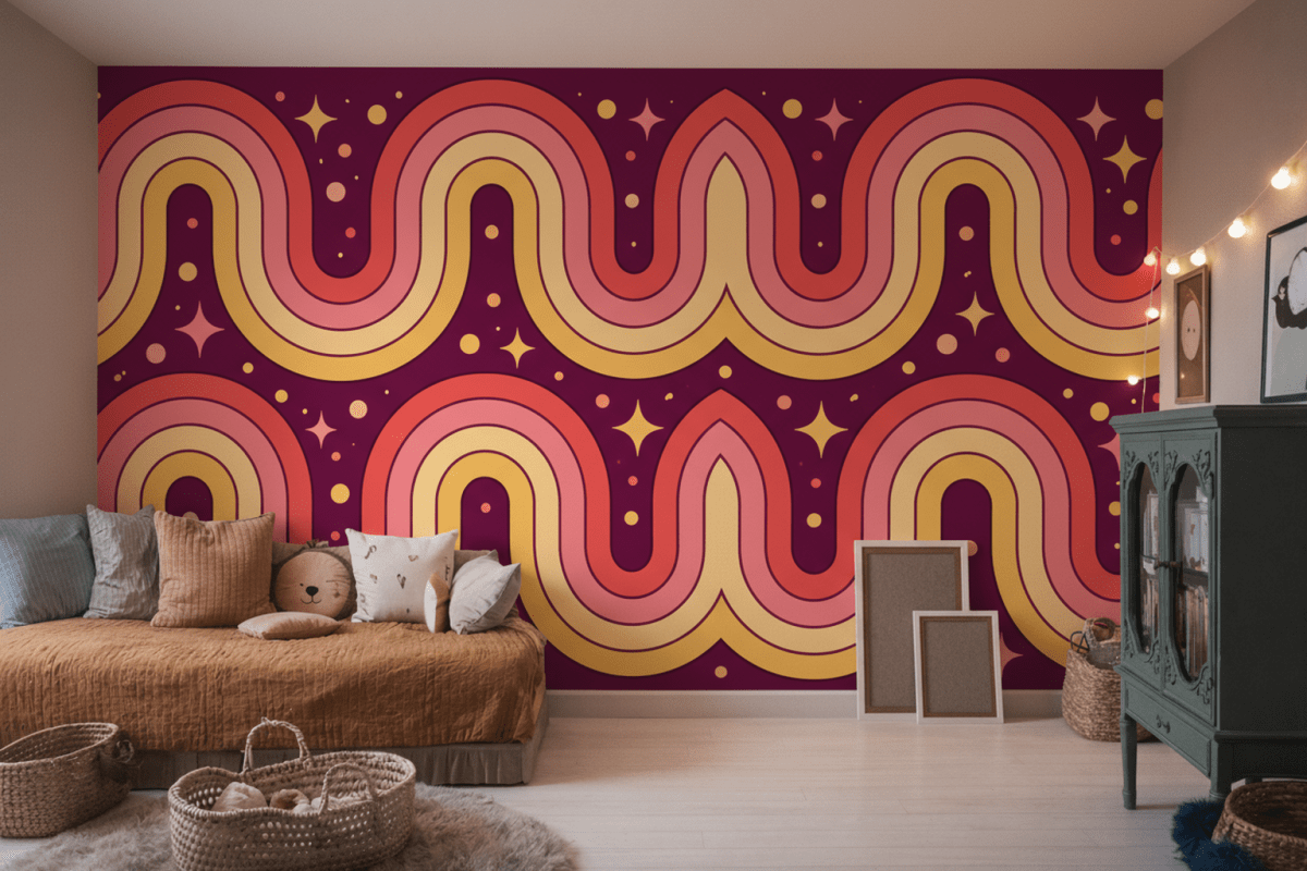 Retro Crescent Waves