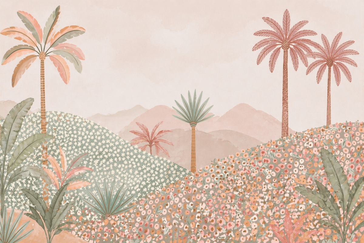 Sunlit Palm Oasis