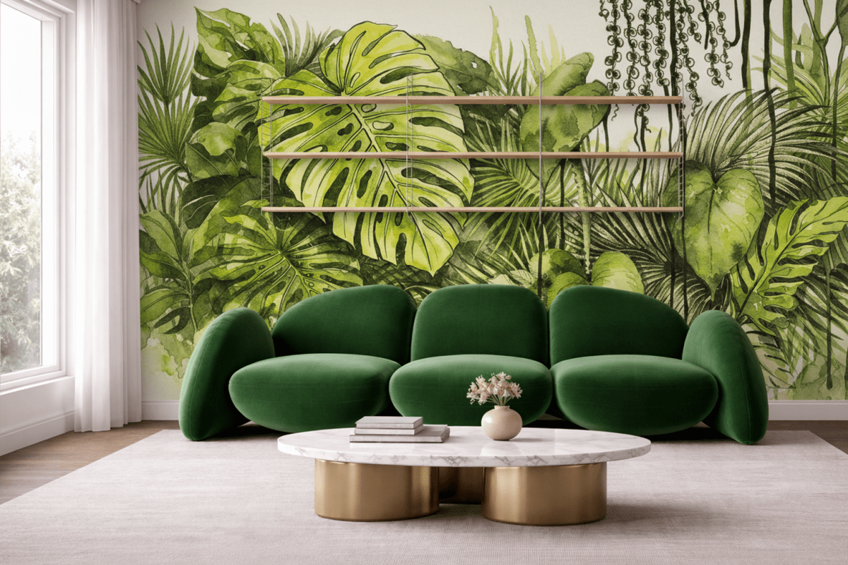 Verdant Porcelain Tangle