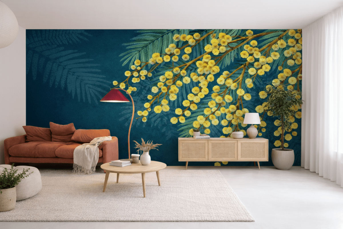 Golden Mimosa Fronds