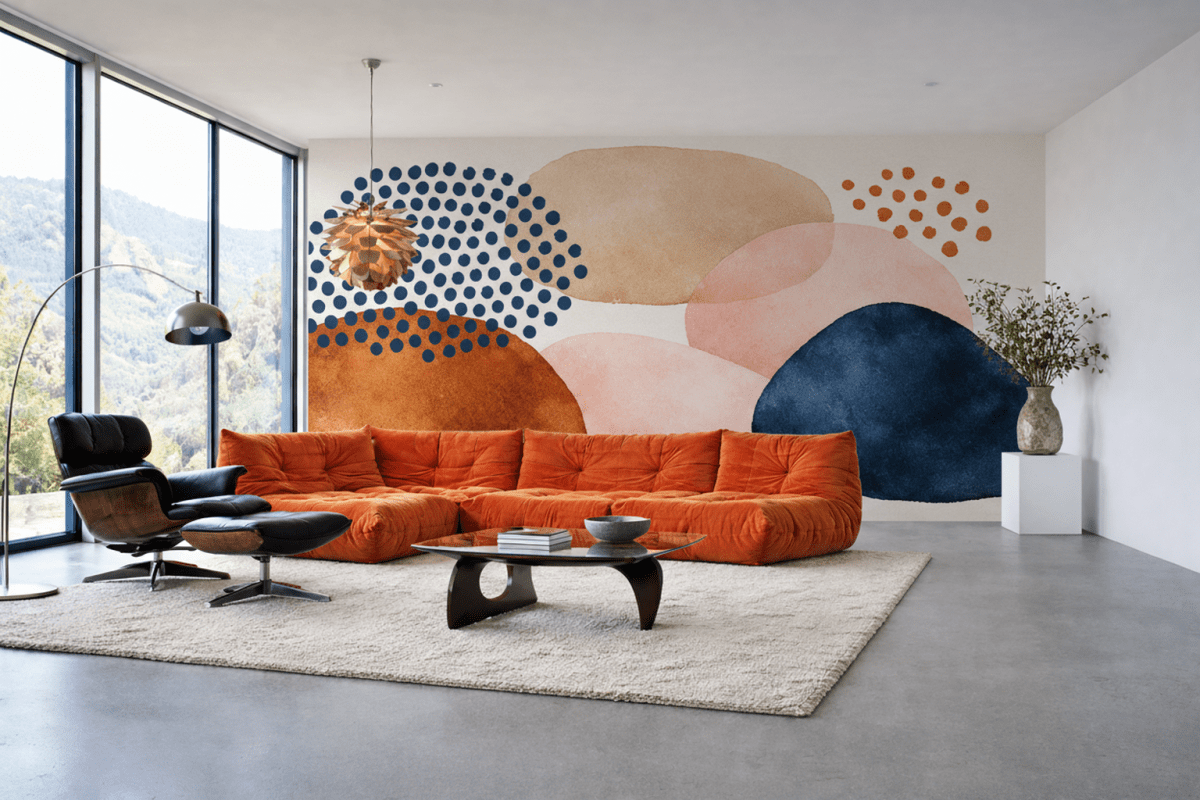 Polka Pebble Mosaic