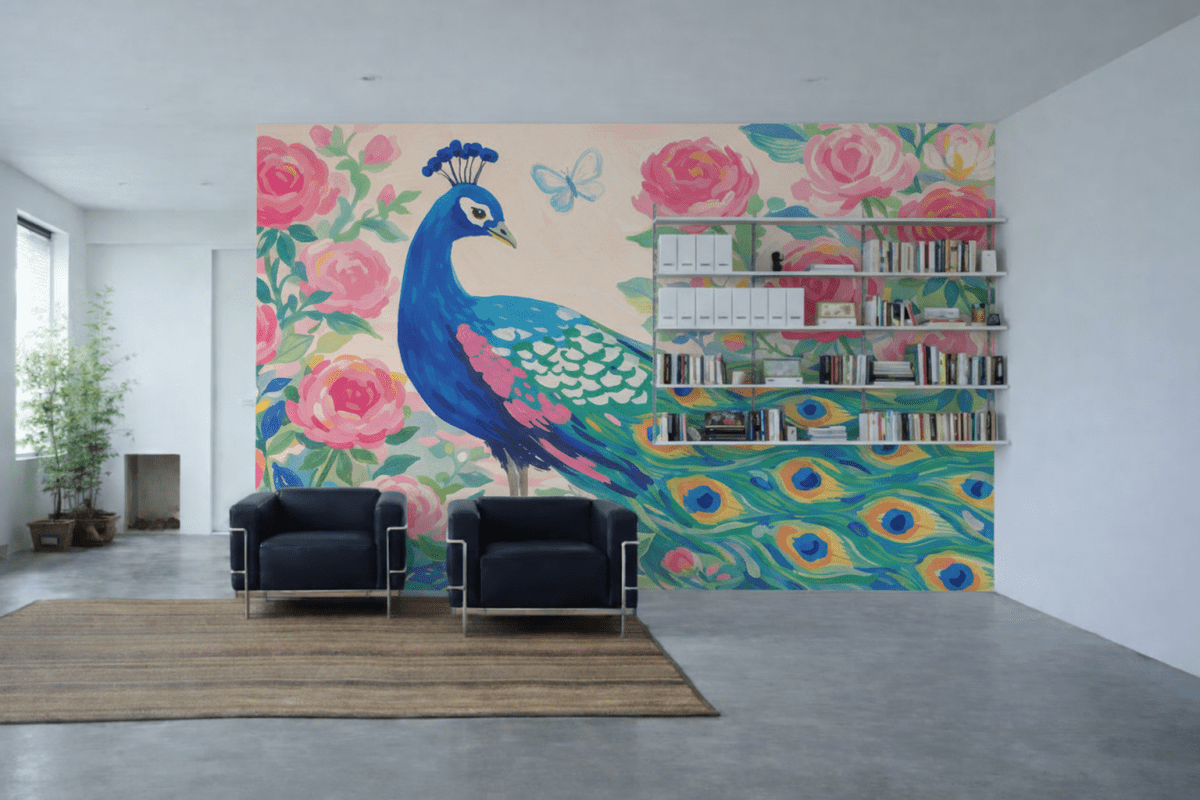 Peacock Blossom Veil