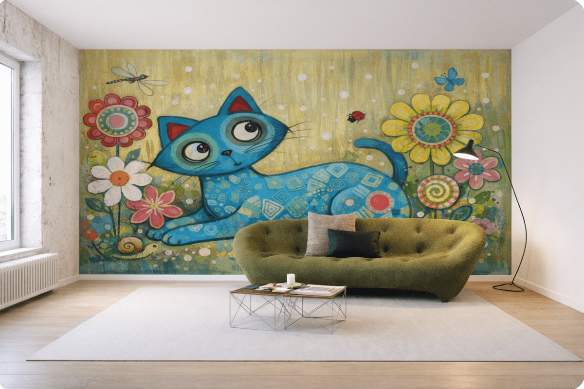 Whimsical Feline Garden