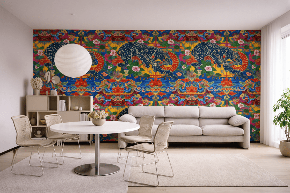 Majestic Feline Tapestry