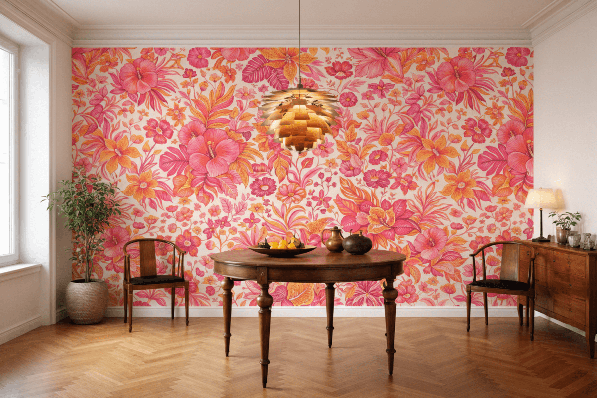 Tropical Petal Tapestry