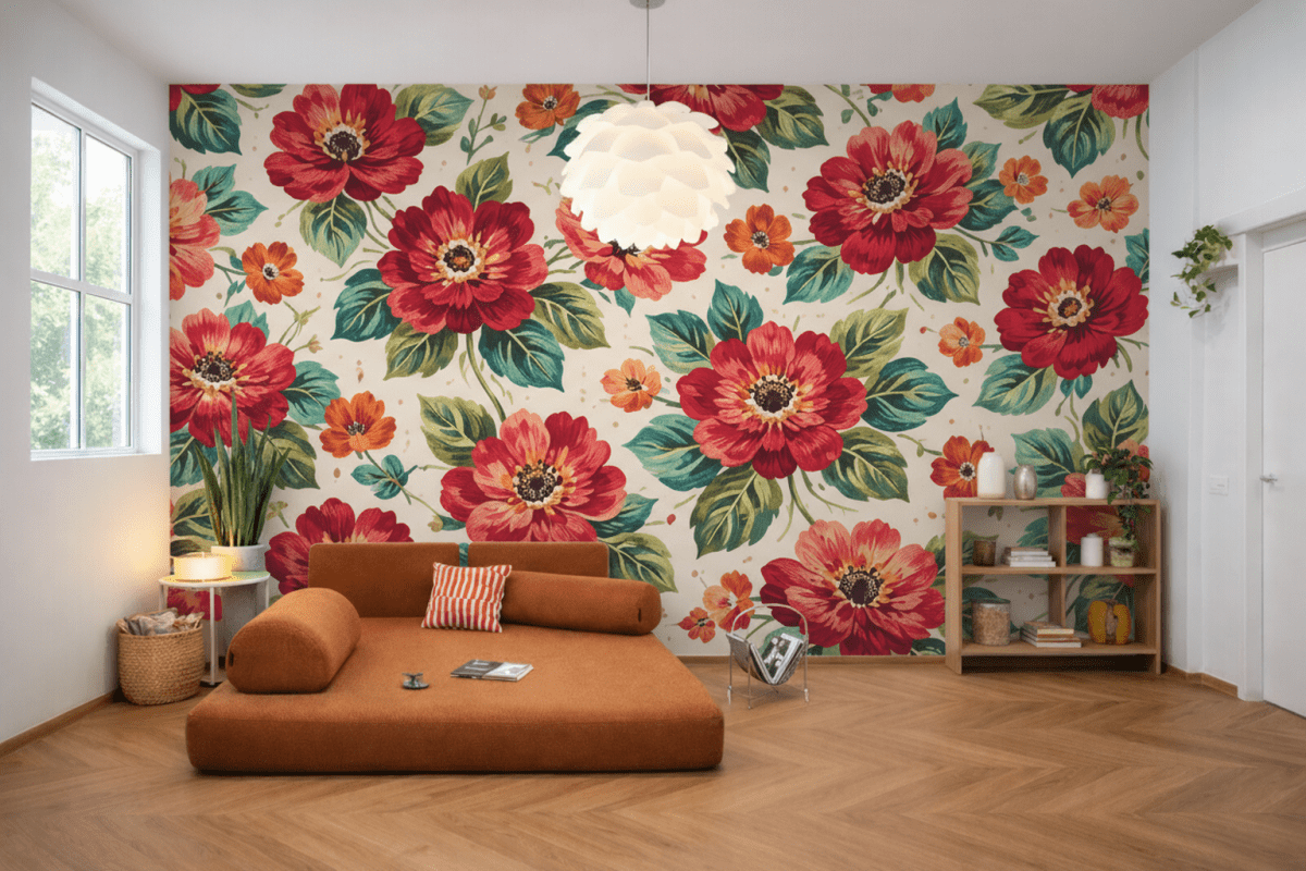 Verdant Floral Mosaic