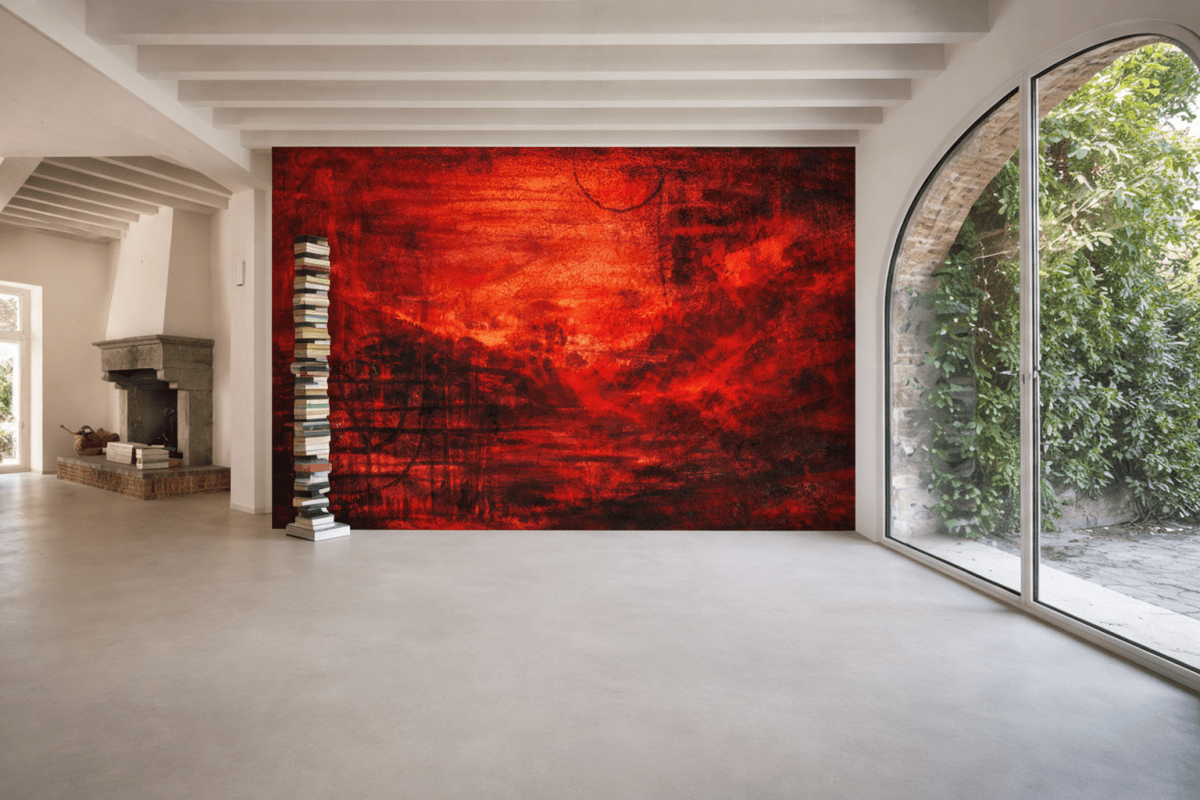 Crimson Canvas Iii