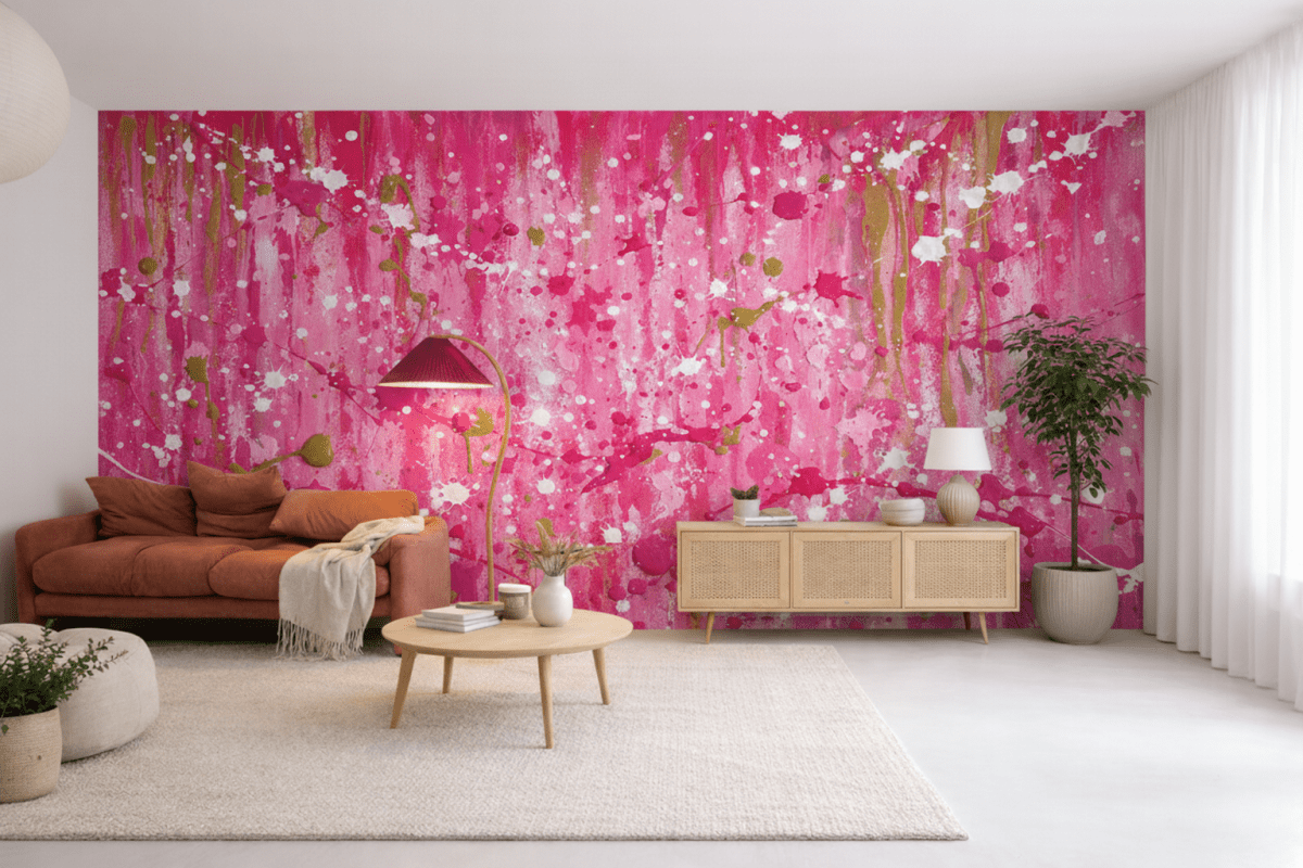 Splattered Silken Canvas