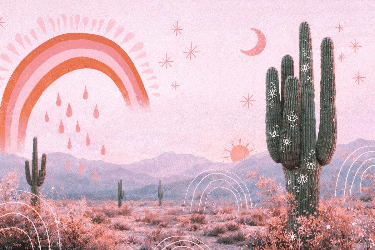 Arid Rainbow Dreamscape