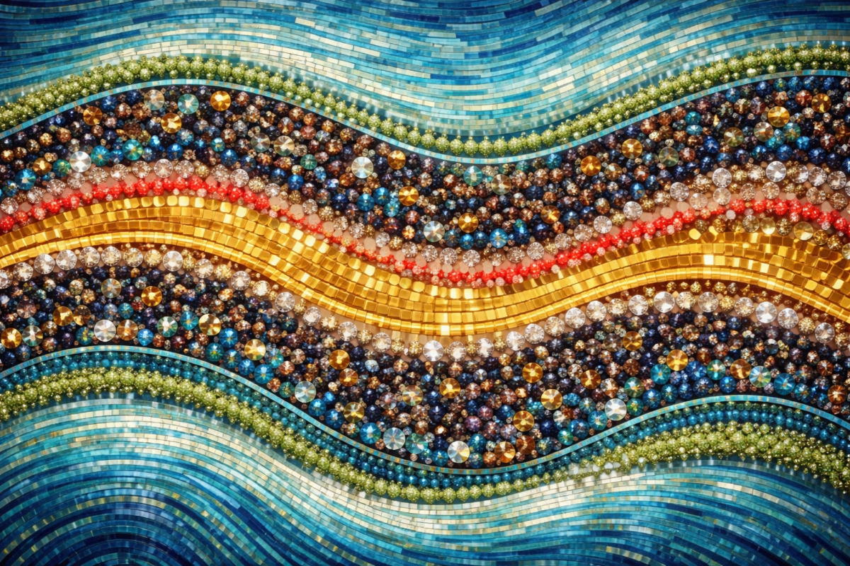 Gilded Mosaic Tides